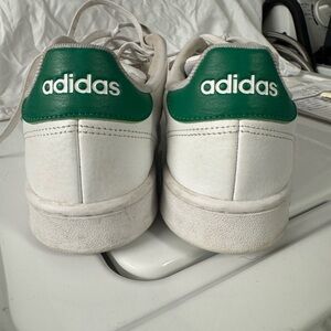 Adidas White and Green Classic Sneakers